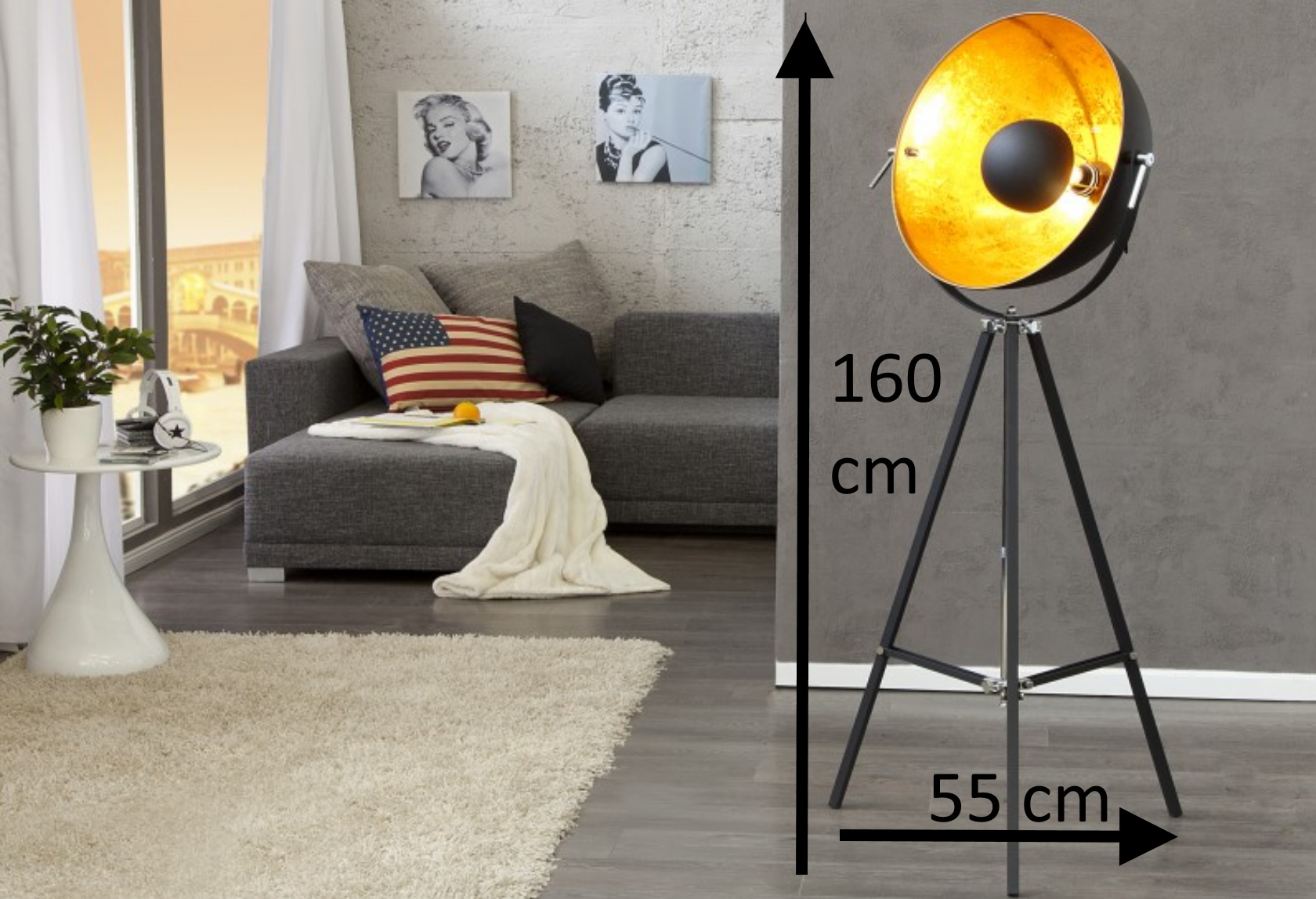 lampa podłogowa 160 cm Tv, lampy podłogowe do salonu
